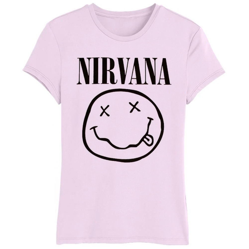 Nirvana Graphic Tee in Light Purple